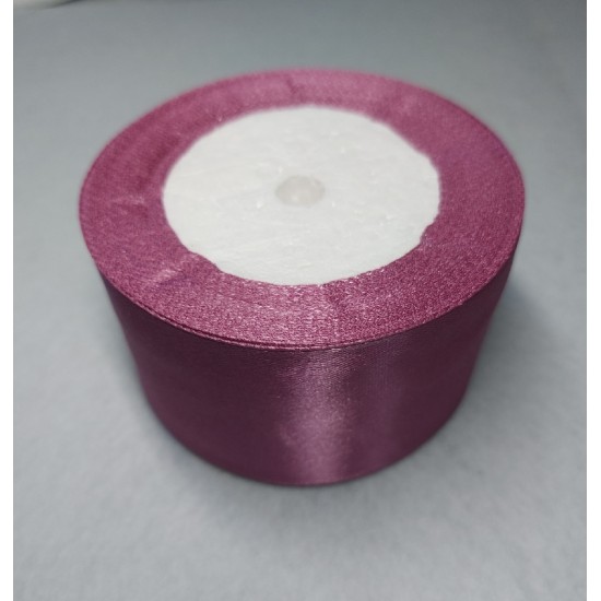 ОПТ Ленты атласные однотонные 5 см*25 ярдов цв. черничный мусс, цена за катушку